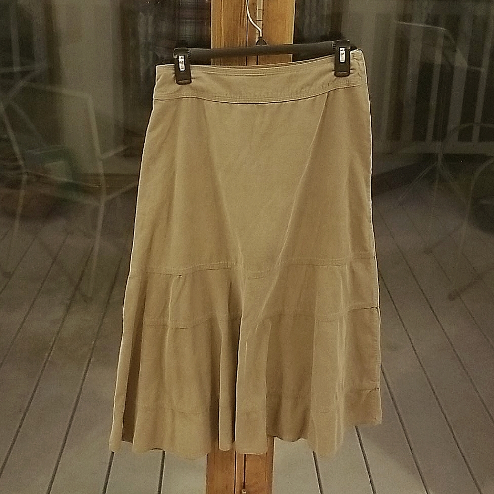 Christopher and Banks A-line corduroy skirt